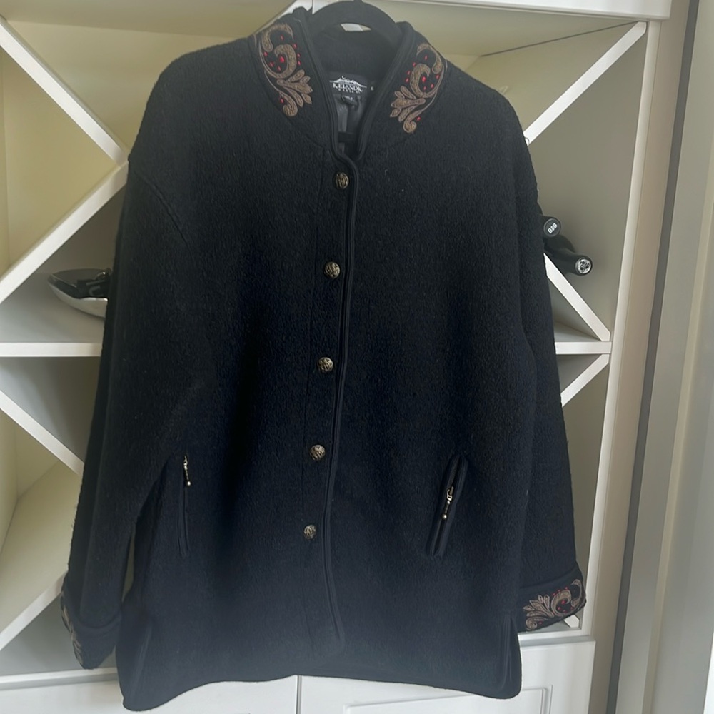 Vintage Icelandic Design Wool Jacket | Scandi Minimal Nordic Textured